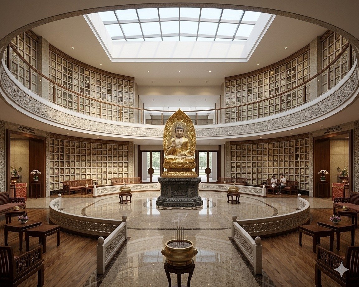 Private remembrance suite with Buddha alcove